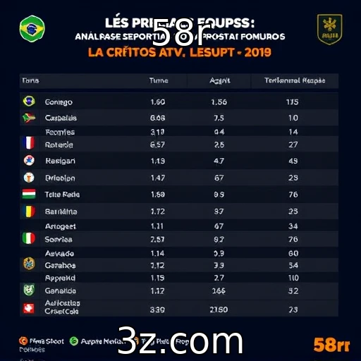 58r Apostas esportivas: Análise crítica da performance das equipes nesta temporada